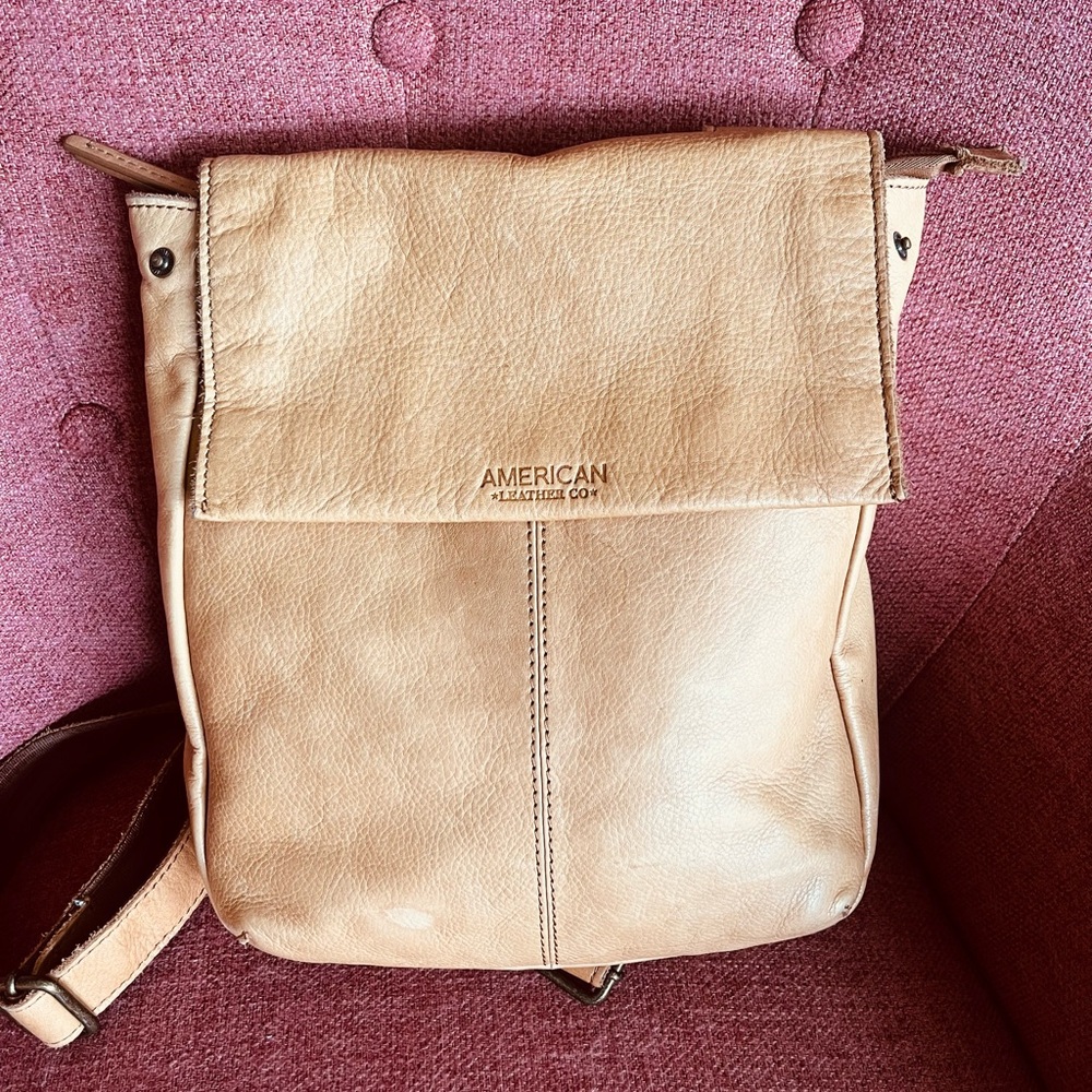 American leather backpack